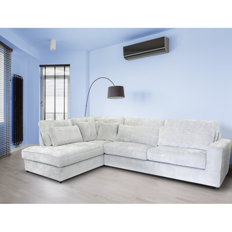 Arve 4 Seater Corner Sofa , Light Grey, Left Facing