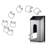 Cesare Steel Cabinet Door Organizer