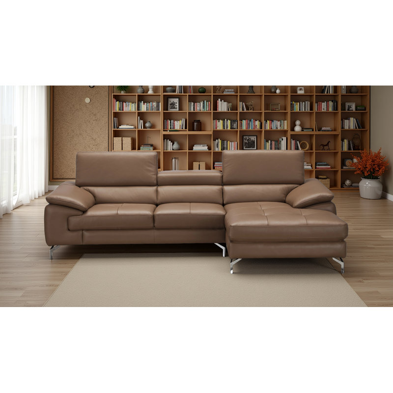 Canapé modulaire Matimila, Cuir caramel