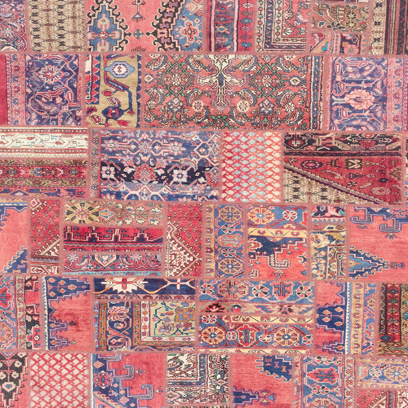 Abstract Indoor Rug, Square 5'