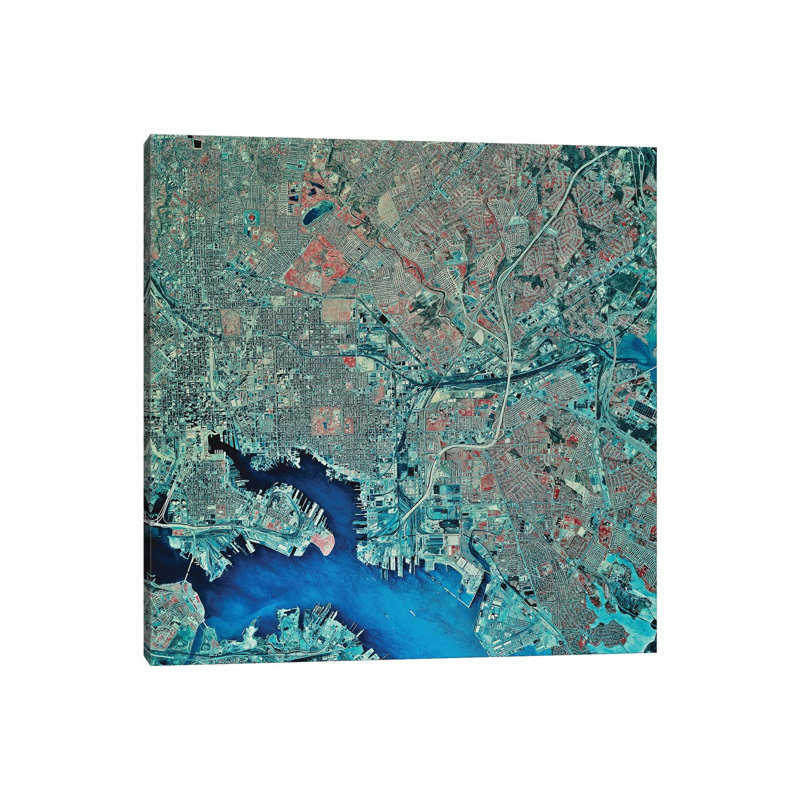 Baltimore, Maryland by Stocktrek Images - Wrapped Canvas Print, 30.48 cm H x 30.48 cm W