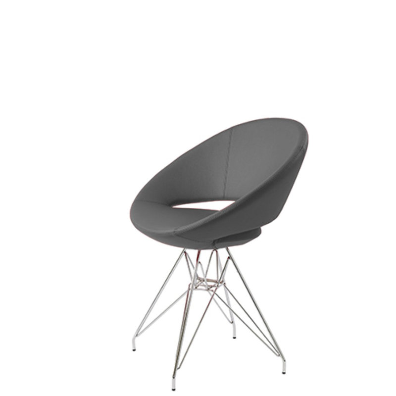 Chaise d'appoint rembourrée Hedgepeth Tower, Gris foncé