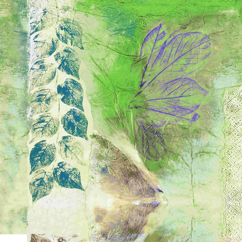 «Mauve vert 7», impression sur toile tendue, H 30 po x l 30 po x P 1,25 po