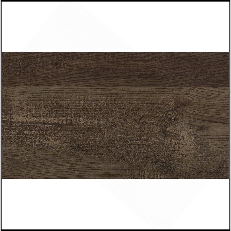 Mobilier de chambre à coucher rustique à panneau en bois 1pc, lit dans une boîte, Lit double, Brun rustique
