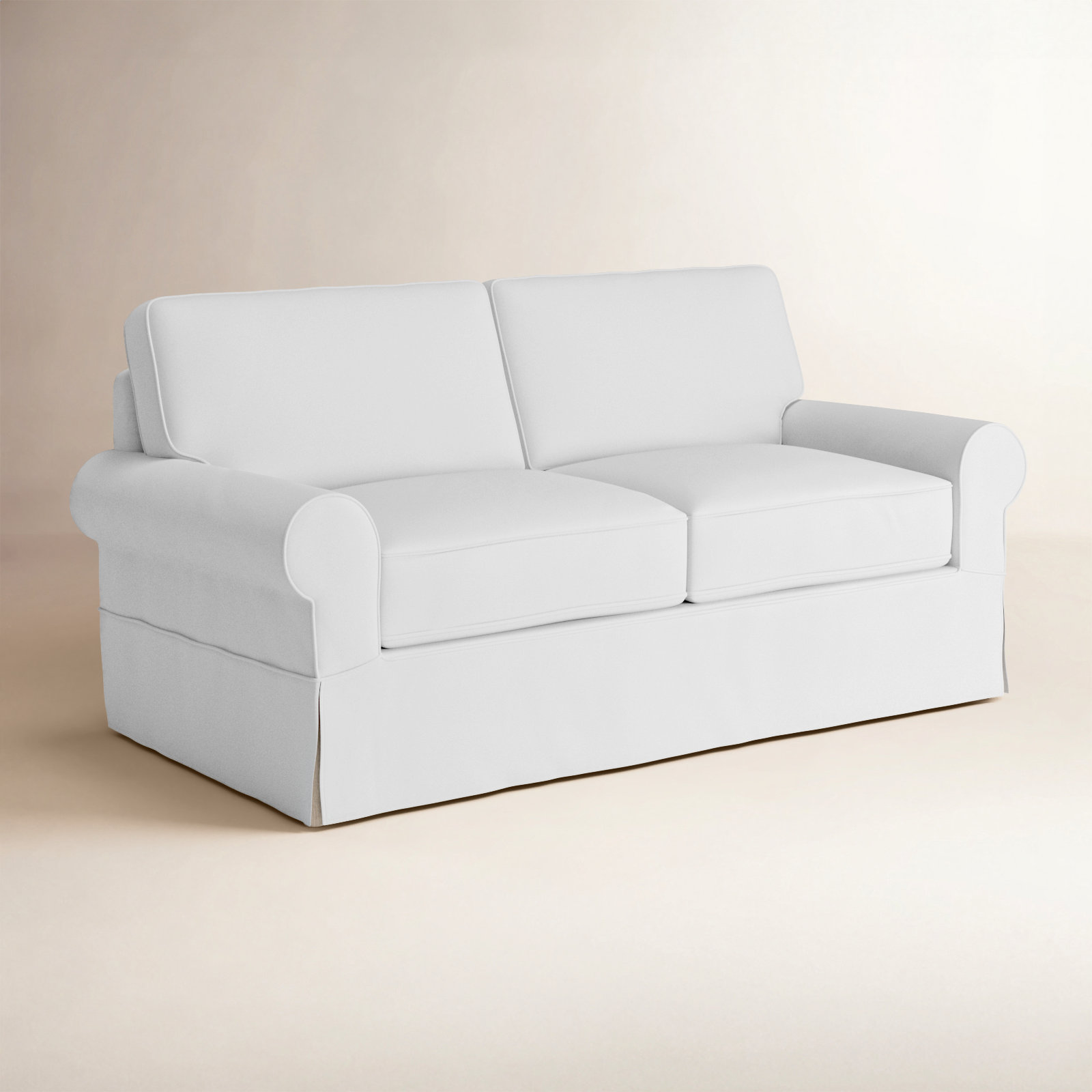 Porter 84'' Slipcovered Sofa, Bayou Off White Canvas