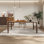 Ash Rectangular Solid Wood Top with Solid Wood Base Dining Table