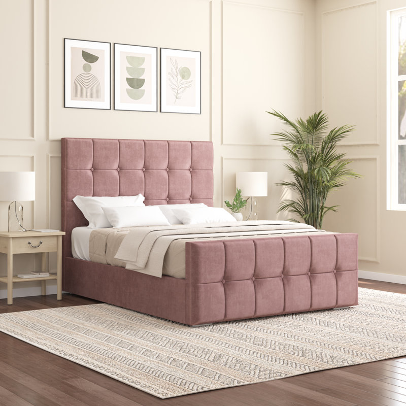 Oakpark Upholstered Bed Frame, Lilac, Super King (6')