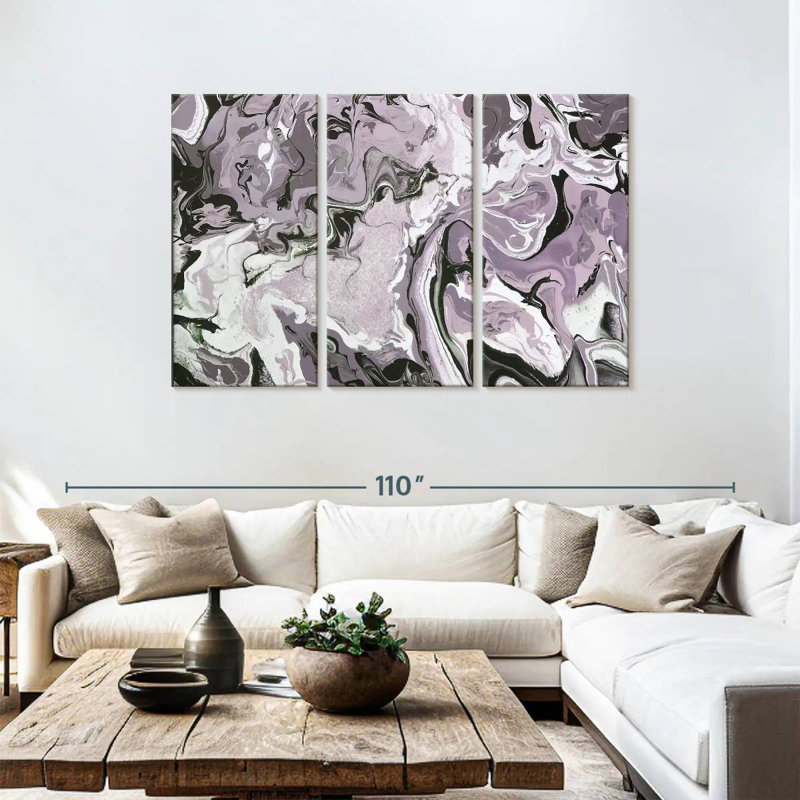 Avery Abide Plum, 48" H x 74" W