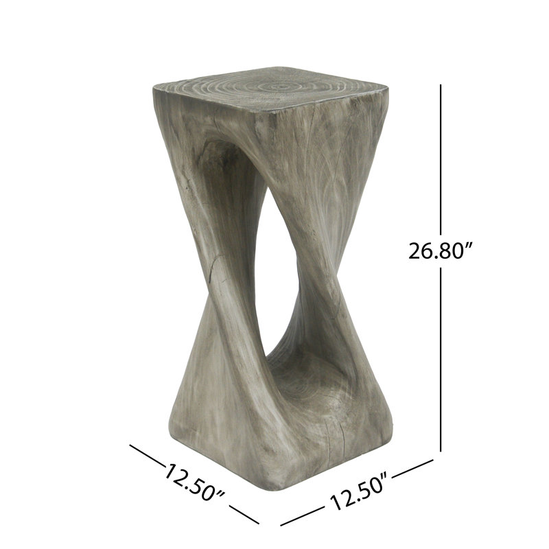 Outdoor Side Table, Gray