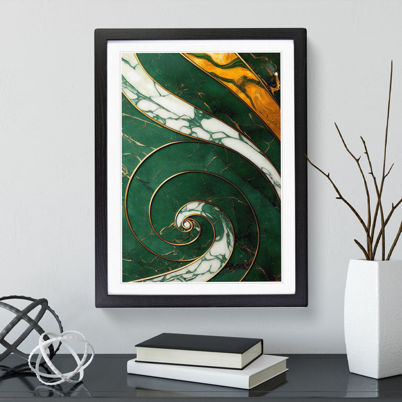 Sensational Abstract No.3 - Framed Print, Black, 64cm H x 46cm W x 2cm D