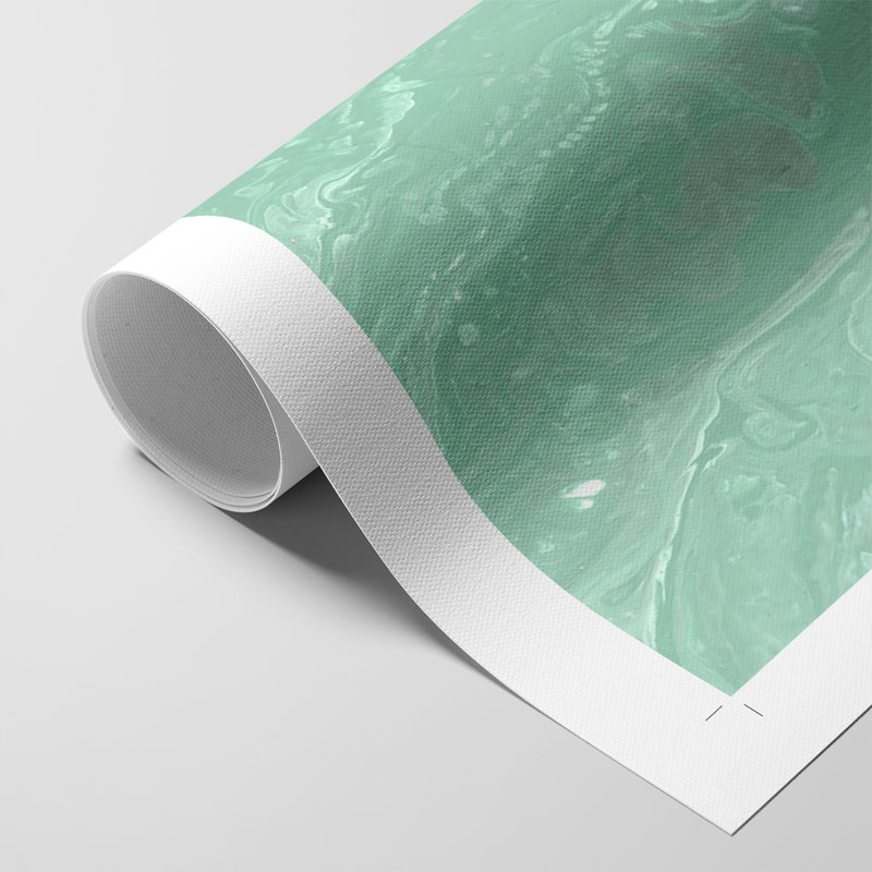 Teal Cascade I -Canvas Print Only - NOT FRAMED