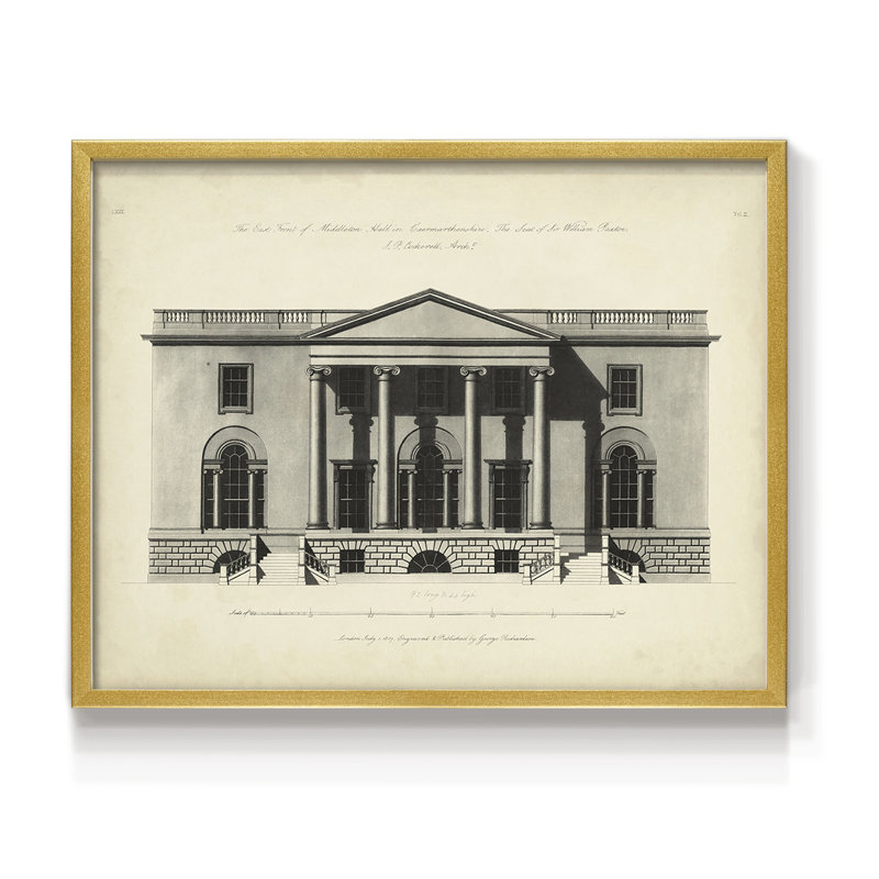 Richardson Architecture I -Framed Print - Restickable, 22" H x 28" W