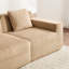 Canapé d'angle modulaire 3 places sans structure, tissu velours côtelé camel Cloud, sans montage, coussins décoratifs, mousse à mémoire de forme haute élasticité, forme en U, camel, assise confortable, large-1285469722
