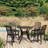 Menyauthe Round 4 - Person Aluminum Dining Set-1538657078
