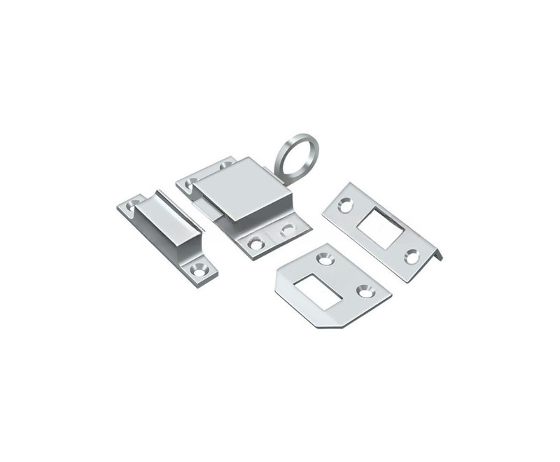 Brass Shutter / Door Accessory, Polished Chrome