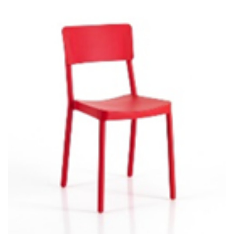 Talladega 45.5cm H Stacking Side Chair, Red