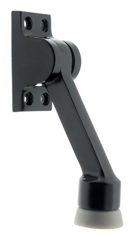 Solid Brass Kick Stop, Matte Black