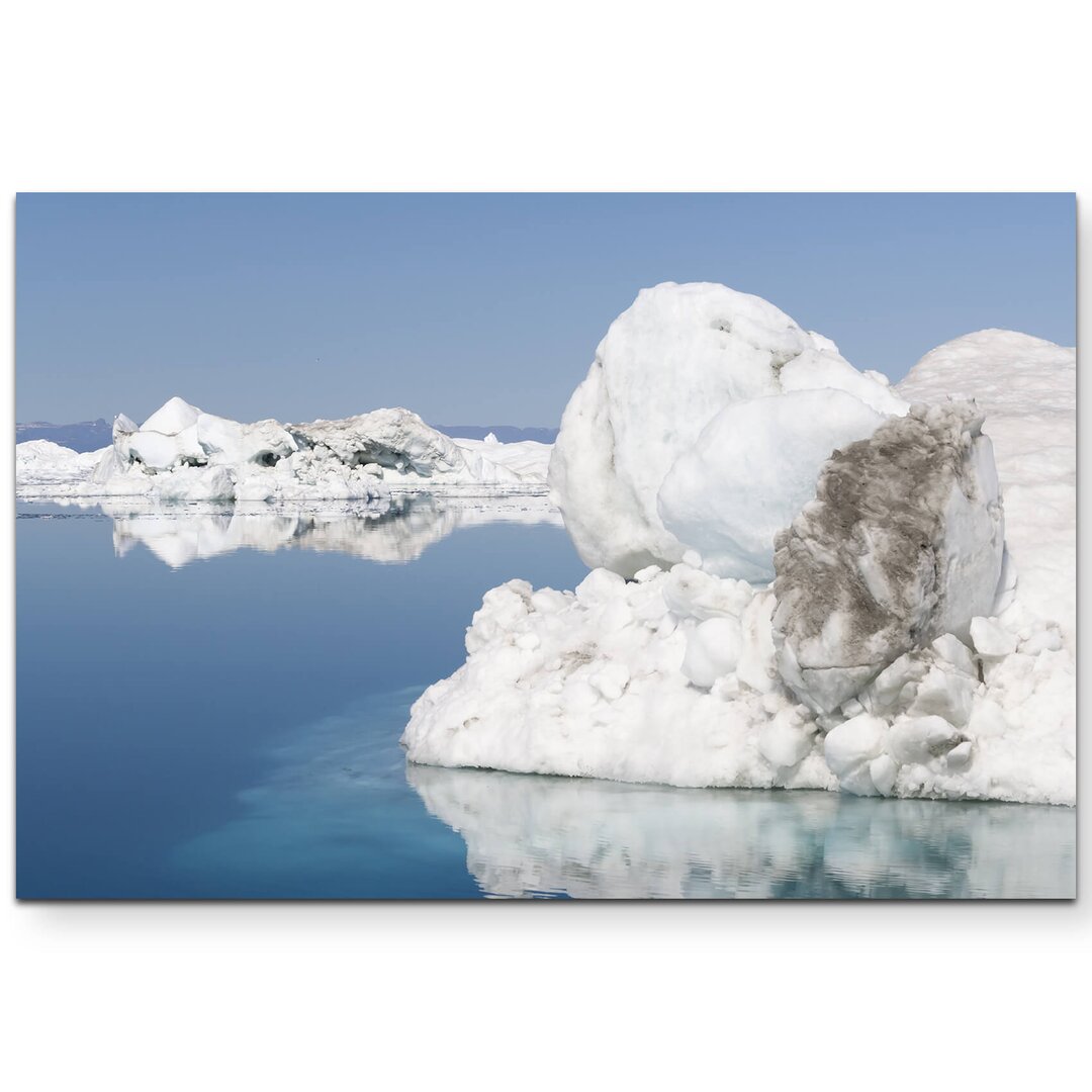 Leinwandbild Fantastische Eisbergformationen in Grönland