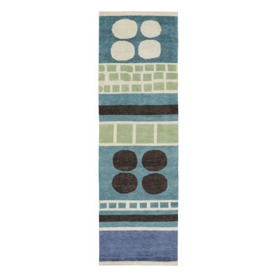 Hand Knotted Wool Geometric Area Rug