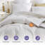 All Season Baffle Box Queen White 750 FP Down & Feather Blend Comforter/ Duvet Insert-85676524
