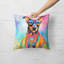 Coussin décoratif Doberman Pinscher Hippie Dawg