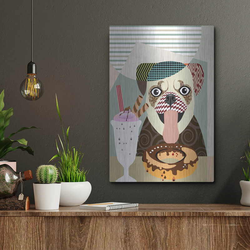 «Pug» par Lanre Adefioyue, H 16 po x l 12 po