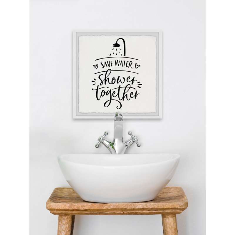 Save Water - Single Picture Frame Print, 61cm H x 61cm W x 3.81cm D