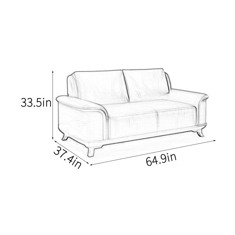 Reception room business simple office sofa