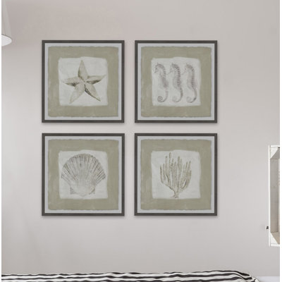 Sea Fun - ensemble de 4 reproductions de cadres photo