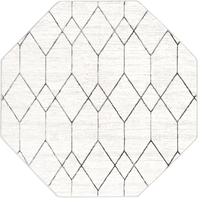 Eshin Geometric Indoor Rug, Octagon 5'3"