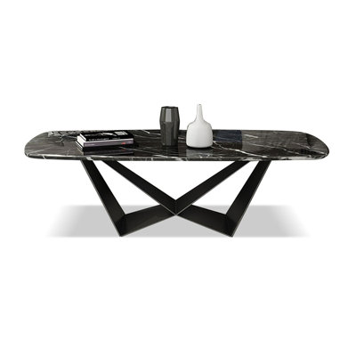 Black Marble Rectangular Coffee Table