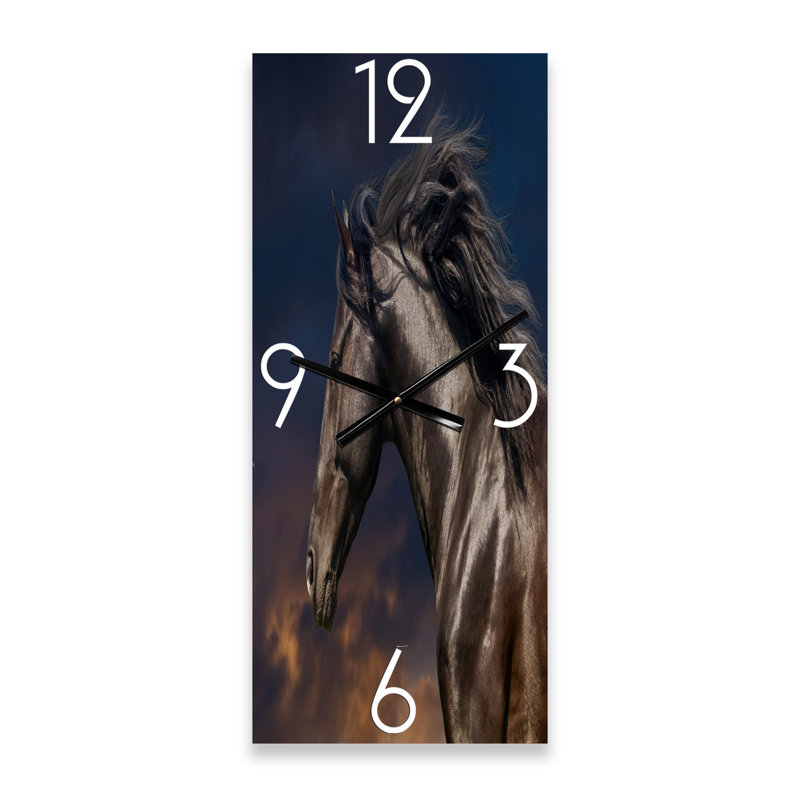 Horloge murale Portrait de Thoroughb, Grand