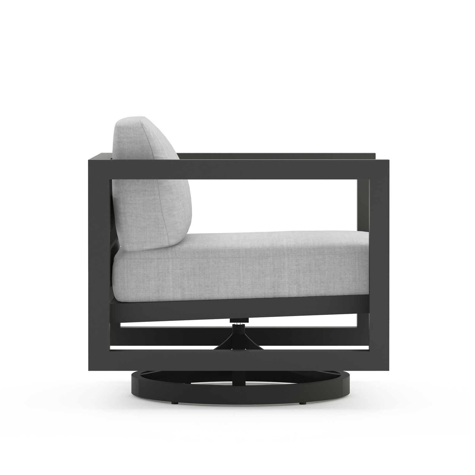 Yarieli Outdoor Chair with Sunbrella® Cushions, Slate, Cast Silver Sunbrella®