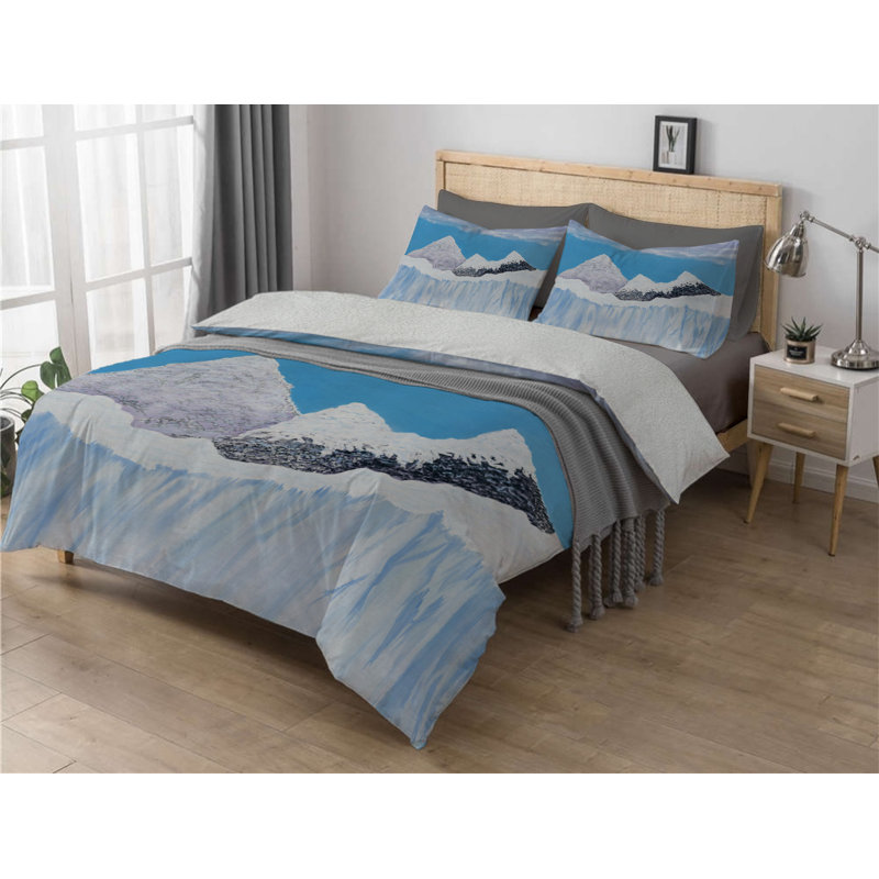 Frozen Time  Sherpa Comforter Set, King