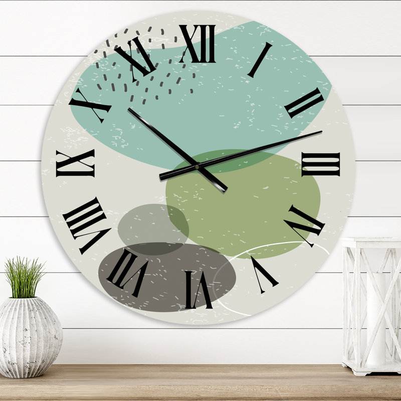 Oversized Minimal Elementary Organic and Geometric Compositions XXXXXXIX Wall Clock, Small