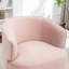 Fauteuil demi-tonneau pivotant rembourré Tybias-614981183