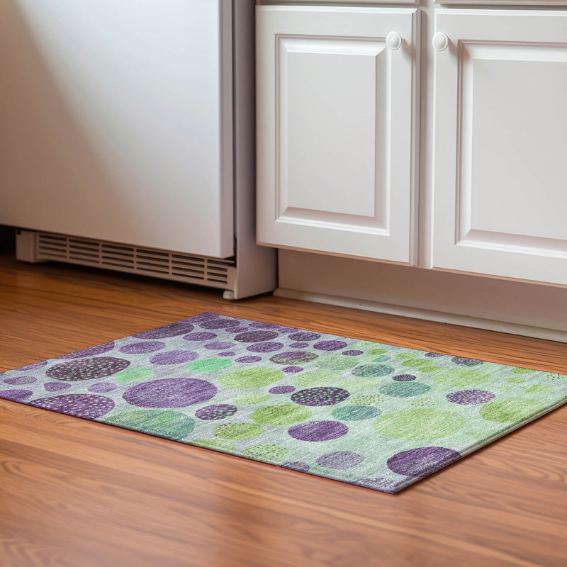 Premium Machine Washable Farolt AMF1899 Geometric Rug, Rectangle 1'8" x 2'6"