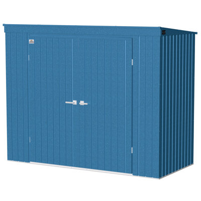 Elite Steel Storage Shed, 8X4, Blue Grey