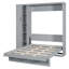 Lit escamotable double pleine grandeur avec tablettes, garde-robe et éclairage DEL sous l'armoire-1626439555
