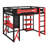 Loft Bed with Integrated Desk, Shelves, Power Outlet & RGB Lighting-284702727