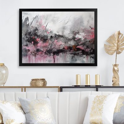 «Evolving Shapes In Pink Marble III», reproduction d'art sur toile