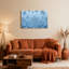 «Frosted Maple Leaves Blue Winter», impression sur toile tendue sur toile, ensemble de 1-121956515