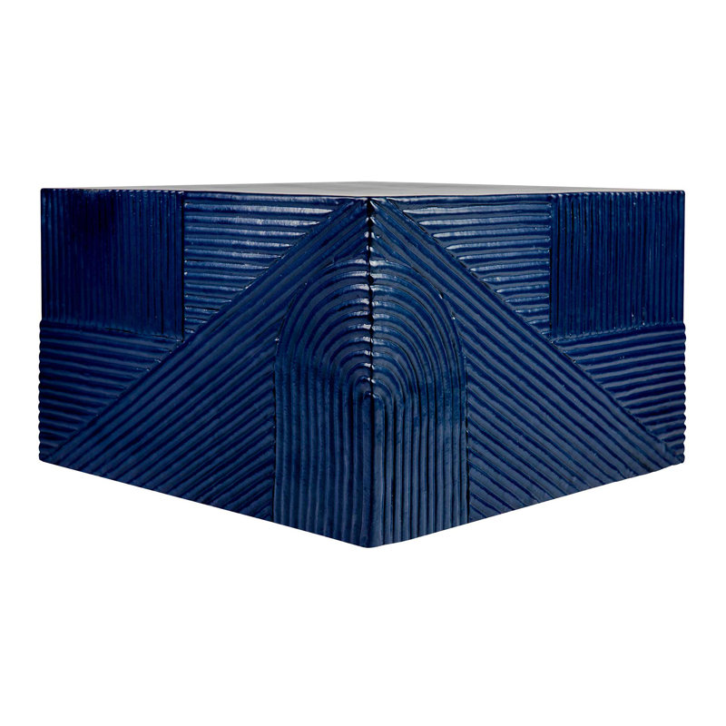 Provenance Signature Outdoor Square Coffee Table, Indigo