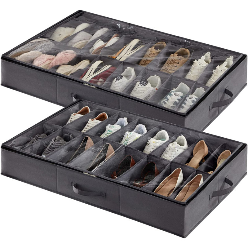 32 Pair Stackable Shoe Storage Box