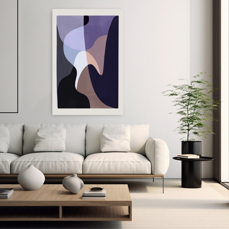 Art contemporain abstrait géométrique, H 60 po x l 40 po