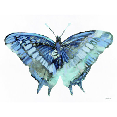 «Blue Butterfly», impression sur toile tendue