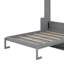Grand lit escamotable avec bureau, DEL et USB-1270658798