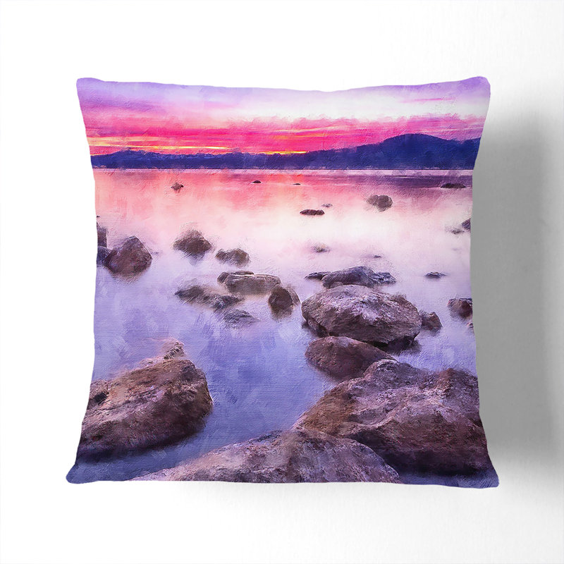 Square Throw Cushion, 55cm H x 55cm W x 20cm D, Black