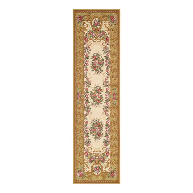 Indoor/Outdoor Traditional Area Rug, Runner 2'7" x 10'