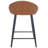 Hallam Upholstered Counter Stool with Metal Frame-268777459